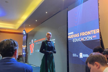 La robot, de Hanson Robotics, se ha convertido en un icono tecnológico.