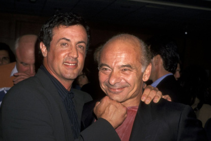 Sylvester Stallone junto a Burt Young, cuyo verdadero nombre fue Gerald Tommaso DeLouise.