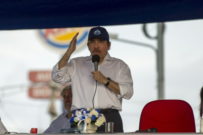 Managua. Daniel Ortega, durante una de sus apariciones públicas.