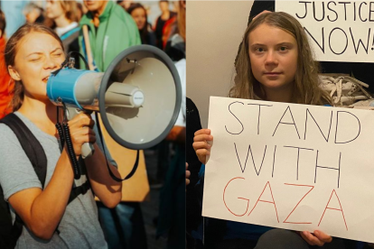 Activista desde los 15 años de edad, Greta Thunberg entró en polémica en redes sociales por su apoyo a Palestina
