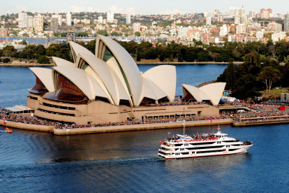 La Casa de la Opera de Sydney se muestra majestuosa. Es considerada uno de los íconos más importante de Australia.