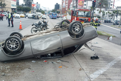 El siniestro de tránsito se registró en la Avenida América