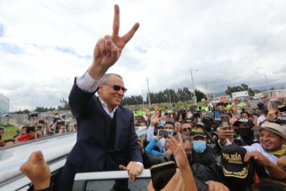 Acto. Glas salió en libertad en noviembre de 2022, a pesar de tener dos condenas en firme por corrupción, debido a una medida cautelar concedida por un juez.