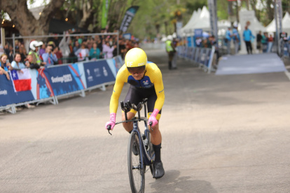 El ciclista Richard Carapaz se llevó la medalla de plata en la prueba de contrarreloj.