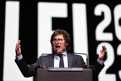 Javier Milei, candidato a la presidencia de Argentina.