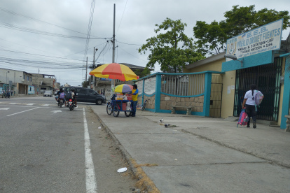 Santa Elena. En el centro educativo Virgilio Drouet, los maestros fueron amenazados en agosto pasado.