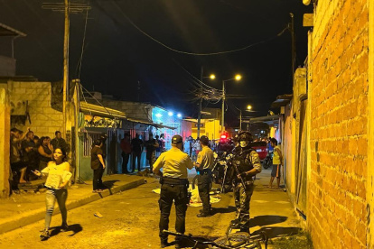 Los agentes llegaron luego de lo sucedido para las indagaciones