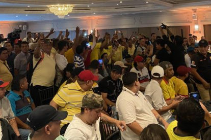 Socios de Barcelona presentes en el lanzamiento de la candidatura de Alfaro Moreno y Antonio Álvarez