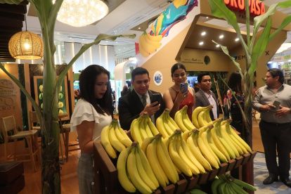 Los expositores ofrecieron sus productos y servicios a los empresarios que llegaban a la feria.