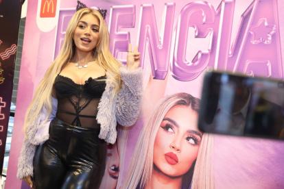 Andreína Bravo en el lanzamiento de "Esencia", su primer álbum.