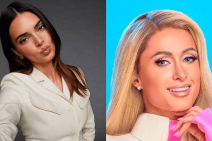 Avatares de Kendall Jenner (izquierda) y Paris Hilton (derecha) generados con Inteligencia Artificial
