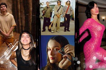 Gale, Maréh, Joaquina, Timo y Ana del Castillo esperan llevarse el Grammy a casa.