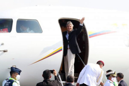 Desplazamiento. Uno de los últimos viajes que hizo Guillermo Lasso es al Perú.