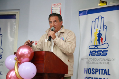 Diego Salgado Ribadeneira, director general del Instituto Ecuatoriano de Seguridad Social.
