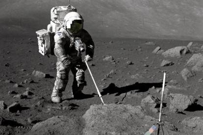 Visita del hombre a la luna