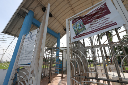 Medidas. En el complejo del Colegio de Abogados se ha implementado un mayor sistema de seguridad.
