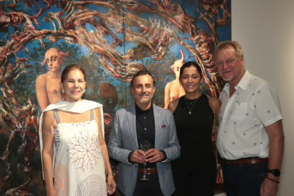 Mónica Zurita, Jaime Zapata, y Cecilia y Ralph Eichenlaub.