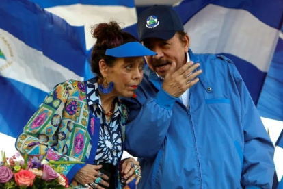Nicaragua. Daniel Ortega junto a su esposa Rosario Murillo.