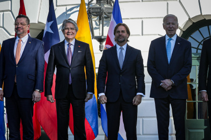 Evento. Varios mandatarios de las Américas, en la ciudad de Washington.