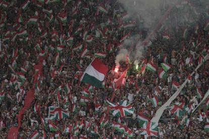 La hinchada del fluminense festeja el título