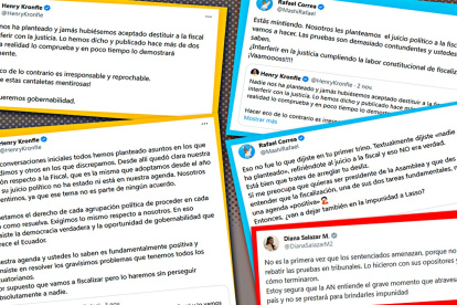 Tuiteros. Rafael Correa y Henry Kronfle intercambiaron un puñado de mensajes que desnuda la naturaleza de su alianza.