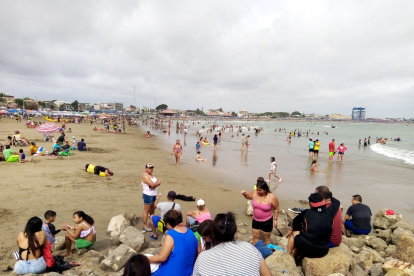 Turistas. La mayoría de los visitantes llegó solo por un día.