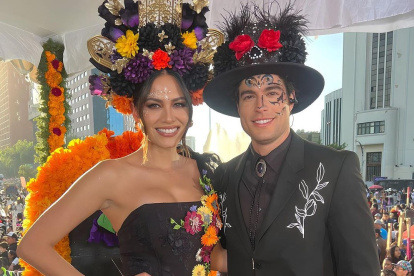 Danilo con Andrea Meza.