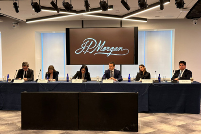 Daniel Noboa mantuvo reuniones con entidades financieras como JPMorgan este 7 de noviembre de 2023.
