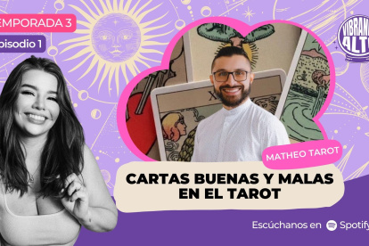 Matheo Tarot en un episodio de Vibrando Alto.