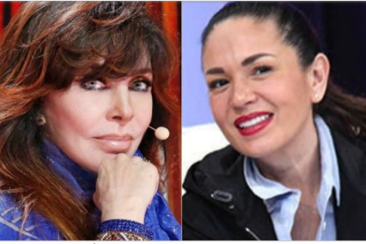 Verónica Castro con Yolanda Andrade.