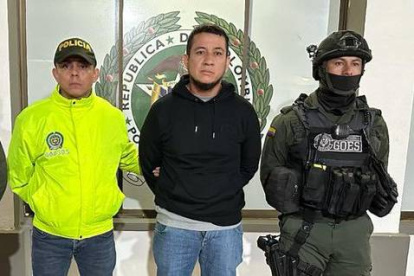 Foto de la detención del Gato Farfán en Colombia, el hecho ocurrió en febrero pasado.