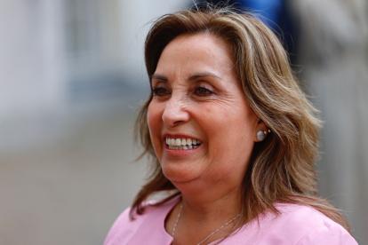 Lima. La presidenta Dina Boluarte, en un reciente acto público.