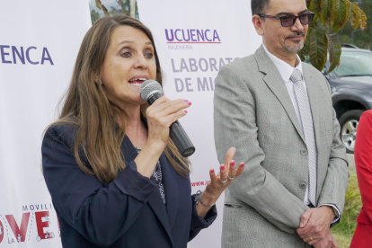 La Dra. María Augusta Hermida, rectora de la Universidad de Cuenca, en una foto de Archivo.