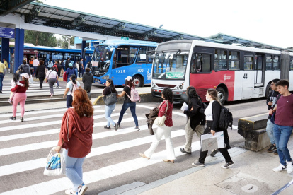 Quito. La Ecovía es parte del sistema municipal de transporte público.