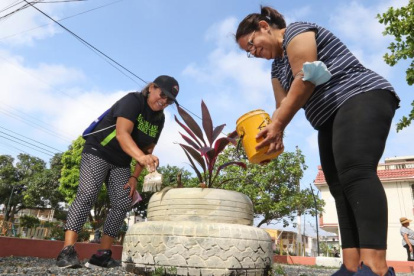 Los moradores de Sauces le dan vida al parque para recuperar las áreas usadas por los consumidores