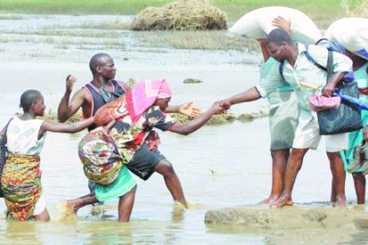Foto referencial de inundación en África