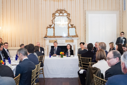 El presidente electo Daniel Noboa se reunió con inversionistas la semana pasada.