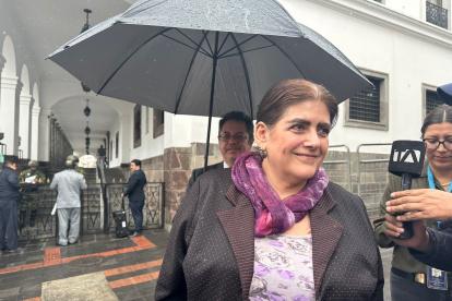 Mónica Palencia que es la potencial ministra de Gobierno del presidente electo, Daniel Noboa.