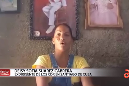 Deisy Suárez, exdirigente de los CDR en Santiago de Cuba, cuenta que era obligada a hacer propaganda, actos políticos y reprimir.