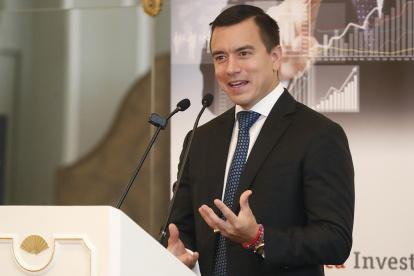 Foto de archivo del presidente electo de Ecuador, Daniel Noboa.