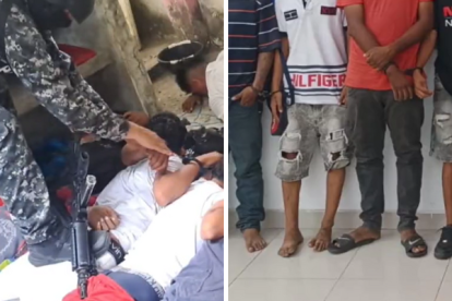 ​El allanamiento también permitió la liberación de tres ciudadanos que estaban secuestrados.