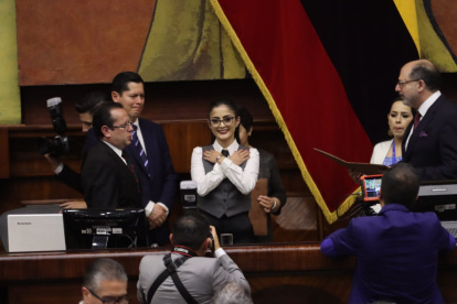 Viviana Veloz es la primera vicepresidenta de la Asamblea Nacional.