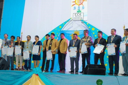 Varios de las personas que han aportado al arte y la cultra de Sants Elena, fueron condecorados