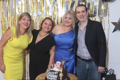 Jazmín Bustos, Karina Buenaño, Liuba y Rafael Jaume.