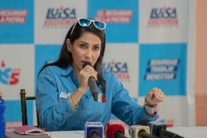 Luisa González fue candidata presidencial del correísmo en las elecciones anticipadas.