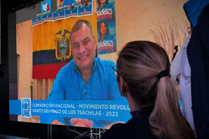 El expresidente Correa participó de la convención del movimiento por vía telemática.