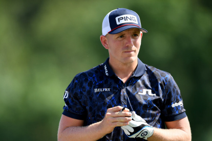 MUNICH, GERMANY - JUNE 21:  Matt Wallace of England looks down the 11th hole during day two of the BMW International Open at Golfclub Munchen Eichenried on June 21, 2019 in Munich, Germany. (Photo by Stuart Franklin/Getty Images)