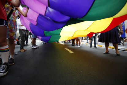 Una manifestación en favor de los derechos LGTBI en Tailandia.