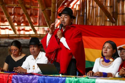 Dirigente. Leonidas Iza es el presidente de la Conaie.