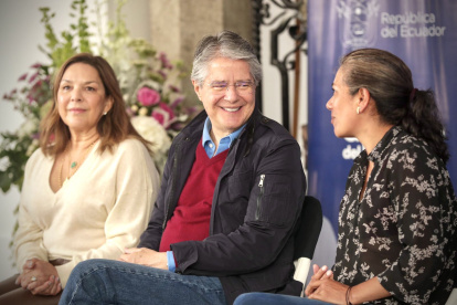 Voz. El saliente presidente Guillermo Lasso deja el cargo y su último discurso fue una rendición de cuentas.